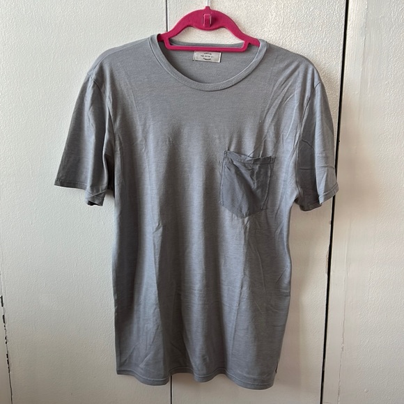 Sons of Fortune Short Sleeve Shirt With Pocket, Grey - Picture 1 of 4